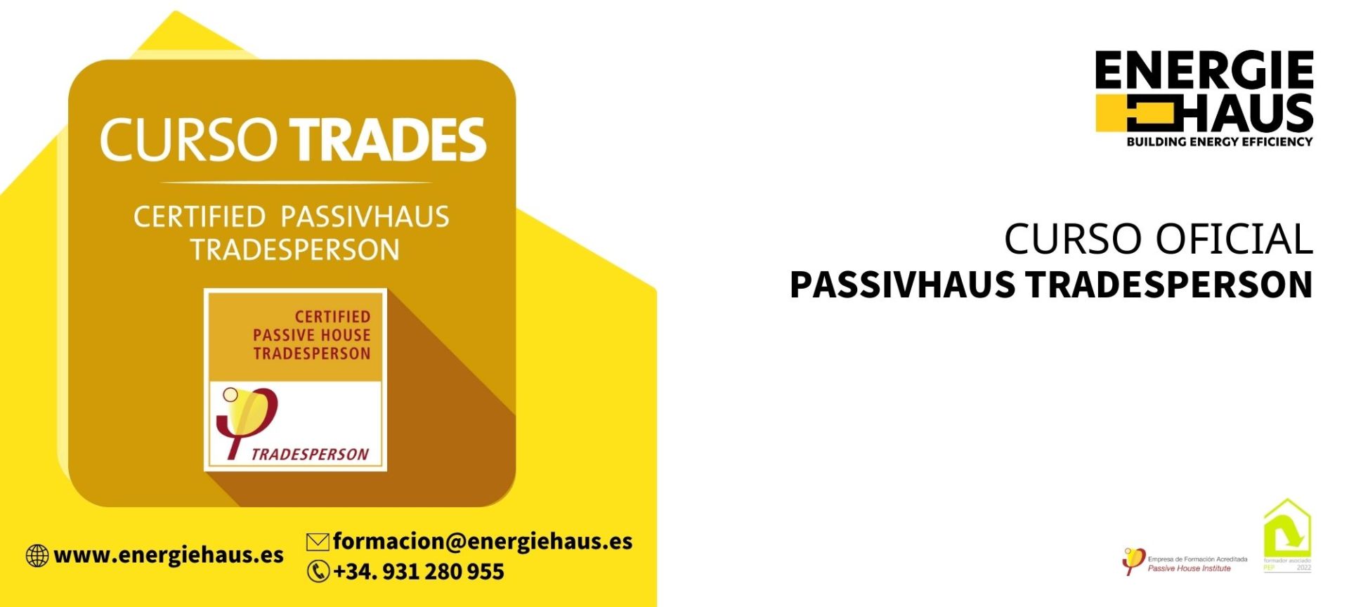 Energiehaus: 2023 - Tradesperson Online y Streaming con Masterclass presencial (opcional)
